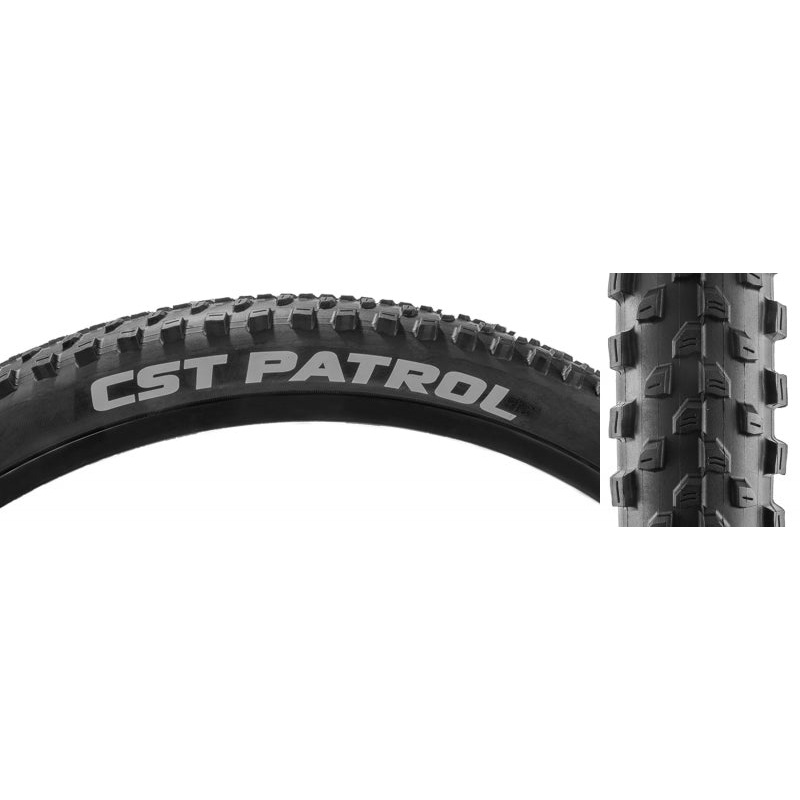 CST Patrol Tire – 26 x 2.1 Clincher Wire Black 27tpi