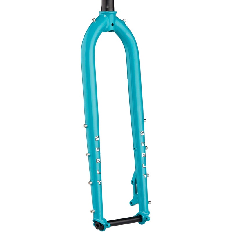 Surly Dinner Fork – 27.5″ 15x110mm Thru-Axle 1-1/8″ Straight Steerer 485mm Axle To Crown Steel Lost at Sea Blue