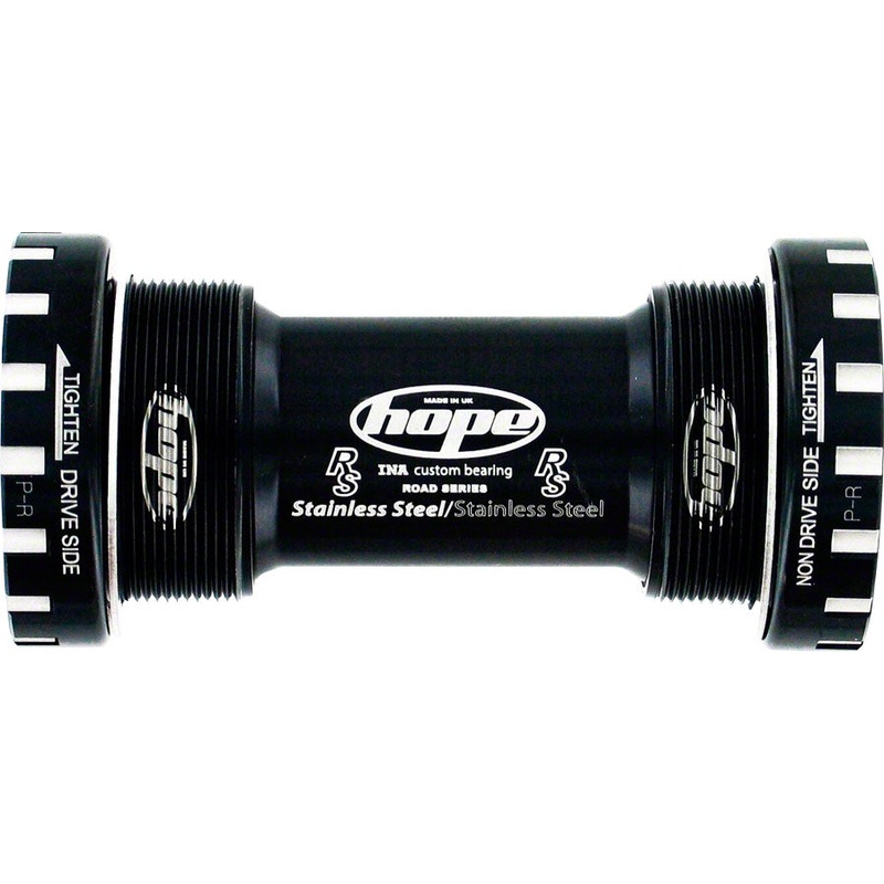 Hope BSA30 Threaded Bottom Bracket – 68/73/83/100/120mm For 30mm Spindle Stainless BLK