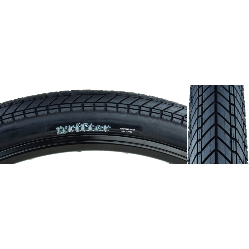 Maxxis Grifter Tire – 20 x 2.4 Clincher Folding Black 2 Ply Dual