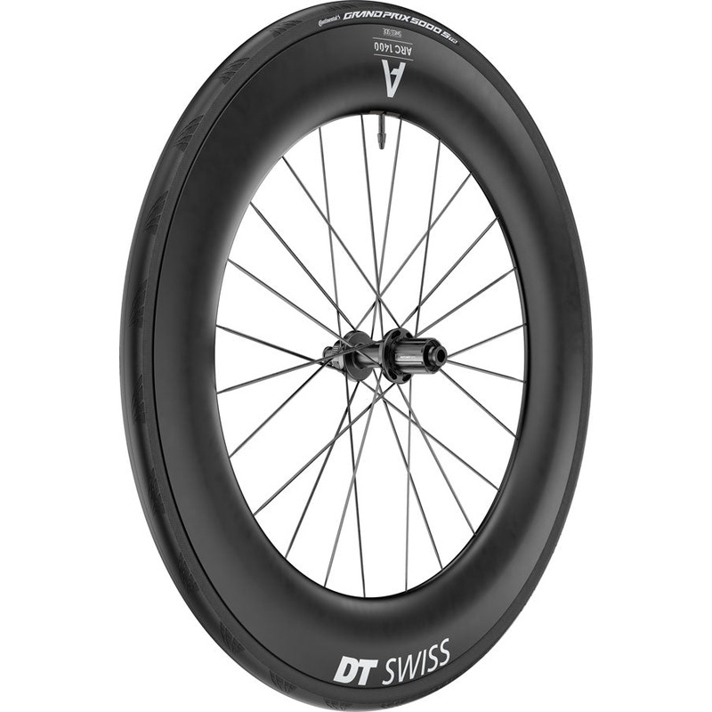 ARC 1400 DiCut 85 Rear Wheel – 700 12 x 142mm Center-Lock HG11 Road/XDR Ratchet EXP 36 BLK WTS w/GP5000 STR Tire
