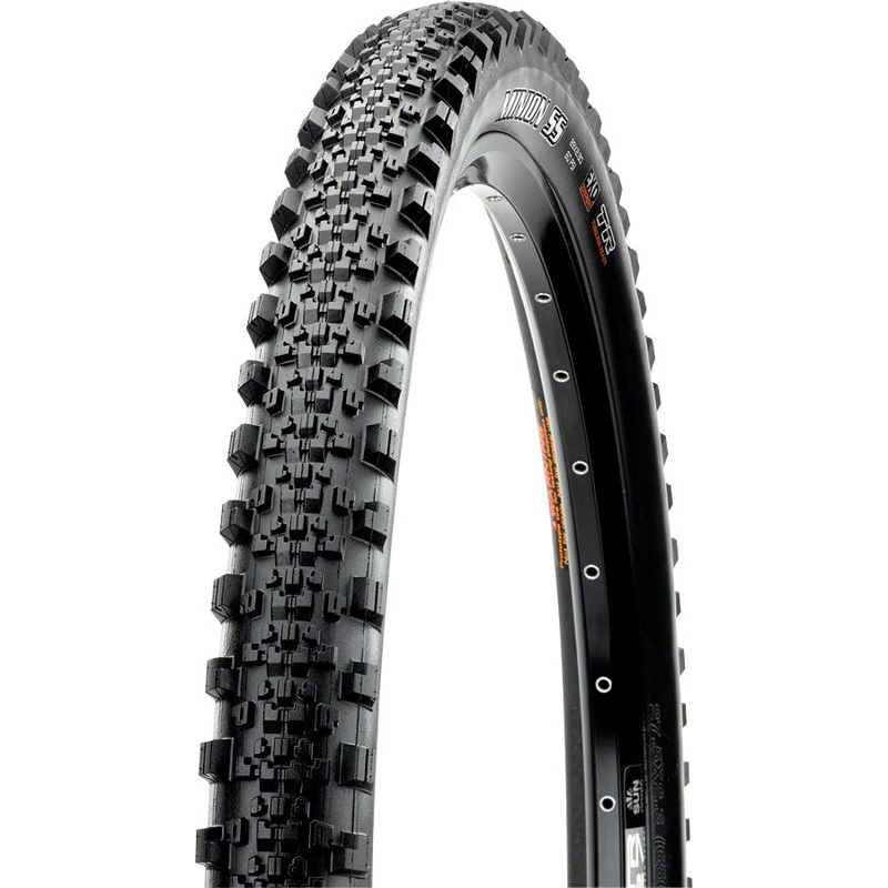 Maxxis Minion SS Tire – 29 x 2.3 Tubeless Folding Black Dual EXO