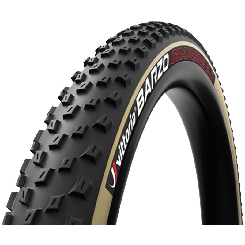 Vittoria Barzo Tire – 29 x 2.35, Tubeless, Folding, Black/Tan, 4C Race, G2.0