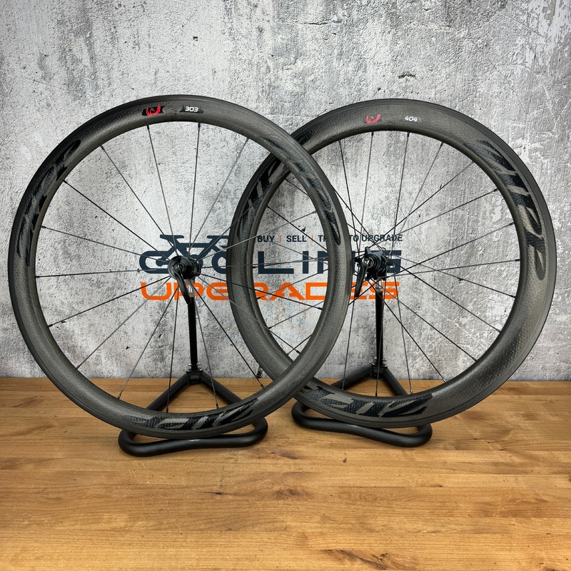 2017 Zipp 303/404 Firecrest Carbon Clincher Wheelset 700c Rim Brake 77/177 1661g