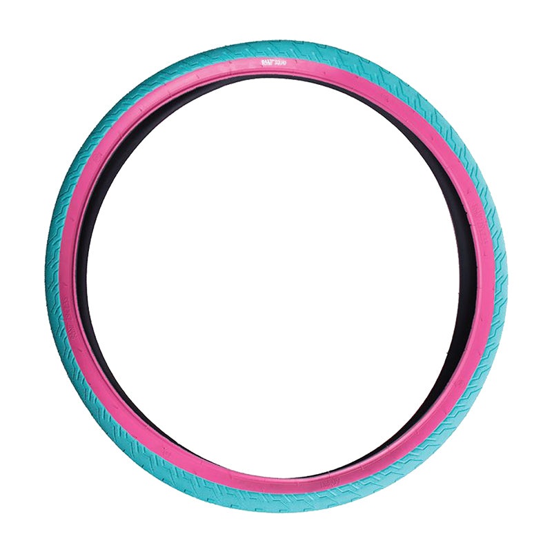 29×2.35 Rant Squad BMX Tire – Teal w/ Pink Sidewall