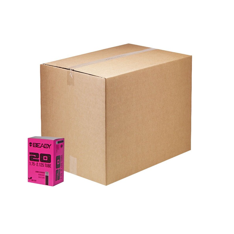 Beady Butyl Tube, 20×1.75-2.125″ SV 40mm, 50/count