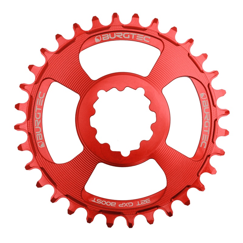 Burgtec GXP Boost 3mm Thick Thin Chainring 32T – Race Red