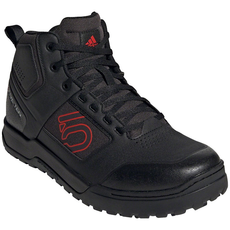 Five Ten Impact Pro Mid Flat Shoes  –  Mens Core Black/Red/Core Black 9