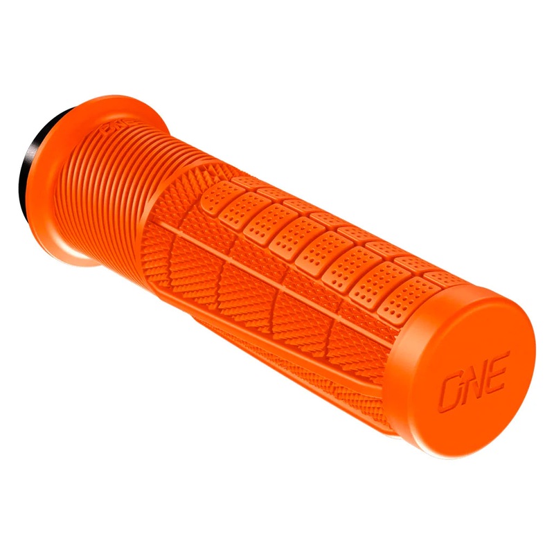 OneUp Thick Lock-On MTB Grips – Orange