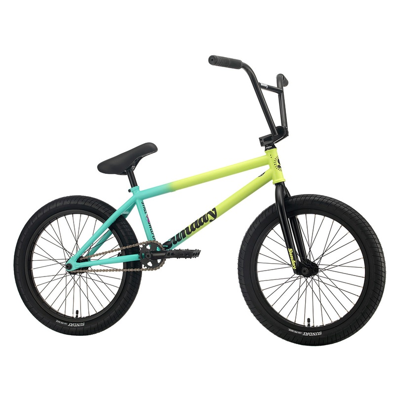 Sunday Seeley Street Sweeper LHD 20.75″TT BMX Bike-Matte Green Fade