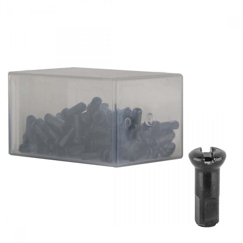 Spoke Nipple Dt Brass 2.0X12Mm Prohead Black Bxof100