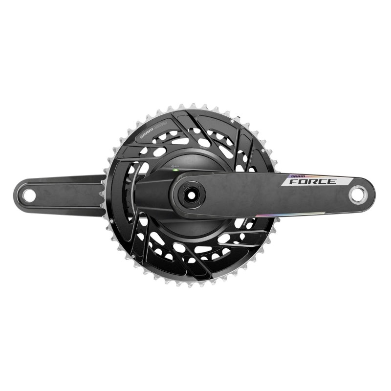 SRAM Force AXS Power Meter Crankset – 172.5mm 12-Speed 48/35t Thread Mount 8-Bolt PM Spider DUB Spindle Carbon E1