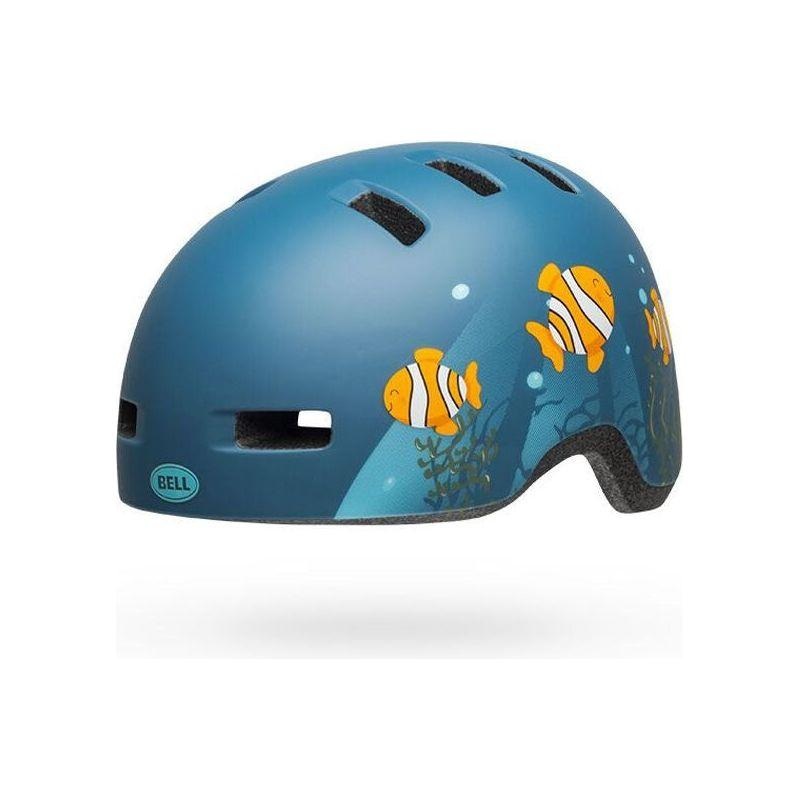 Bell Bike Lil Ripper Youth Helmets Clown Fish Matte Gray-Blue Toddler