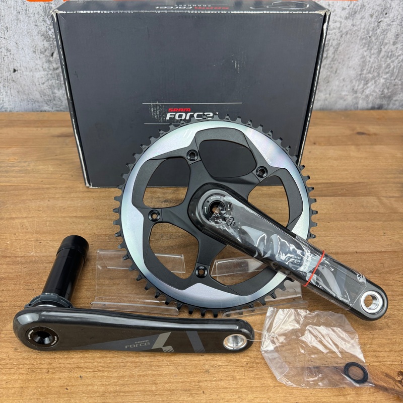 New! SRAM Force BB30 1x 172.5mm 52t 5-Bolt 130 BCD Carbon Bike Crankset 690g
