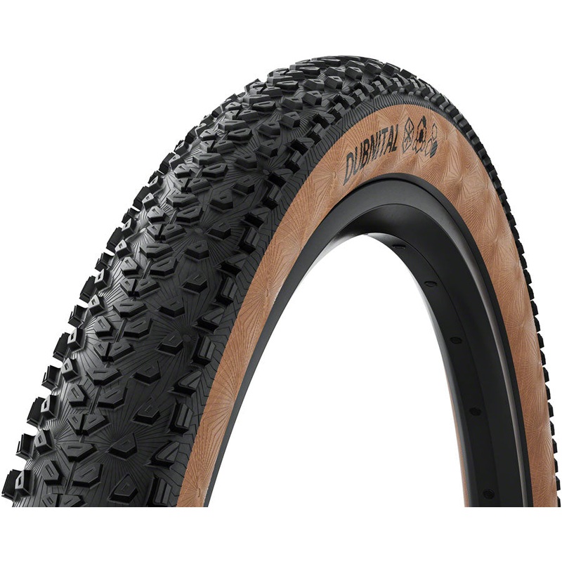 Continental Dubnital Tire – 29 x 2.40 Tubeless Folding BLK/Transparent Grip Trail Casing E25