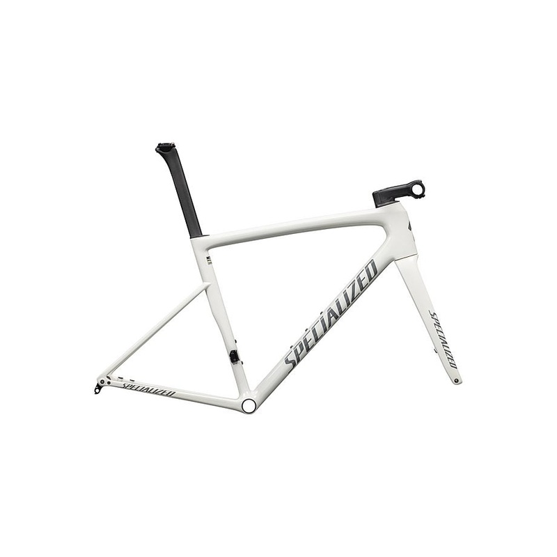 Specialized tarmac sl8 frmset gloss dune white / black pearl over ashen 54