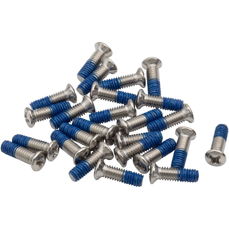 BikeFit Cleat Screws, 25-Pack, 13mm, Wahoo Speedplay Compatible, Phillips Recessed M4 X 0.7