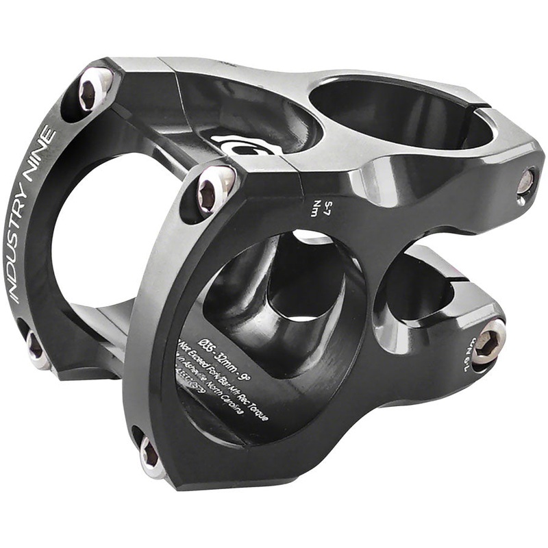 Industry Nine A35 Stem – 32mm, 35 Clamp, +/-9, 1 1/8″, Aluminum, Black