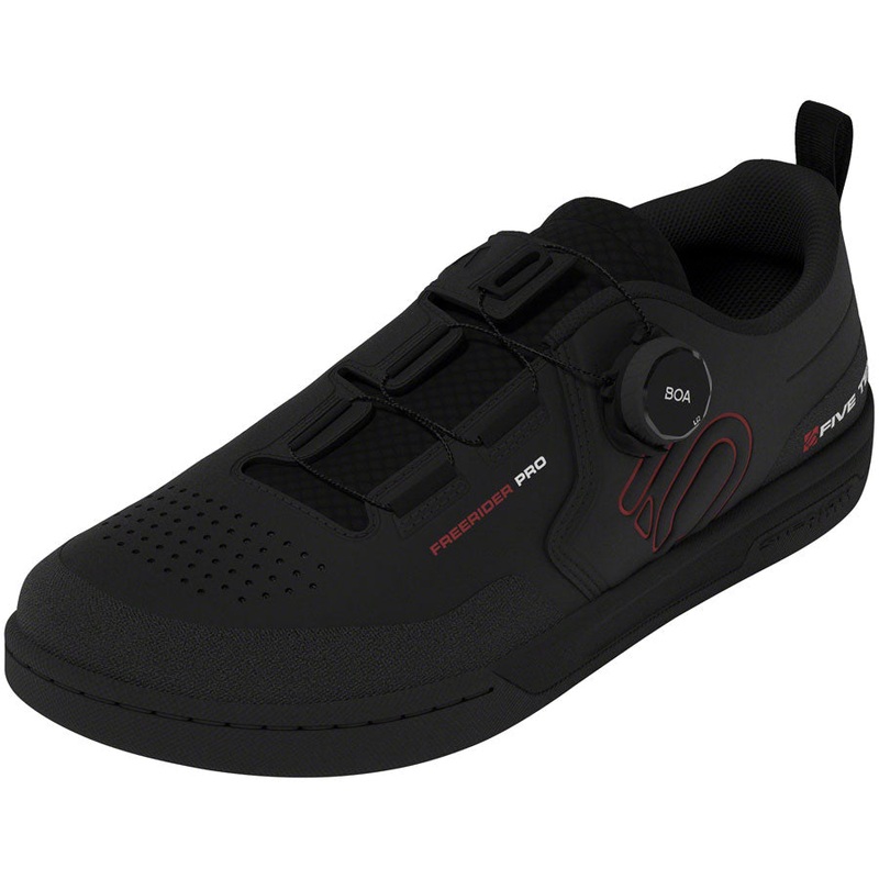 Five Ten Freerider Pro BOA Flat Shoes – Mens Core Black/Red/FTWR White 15