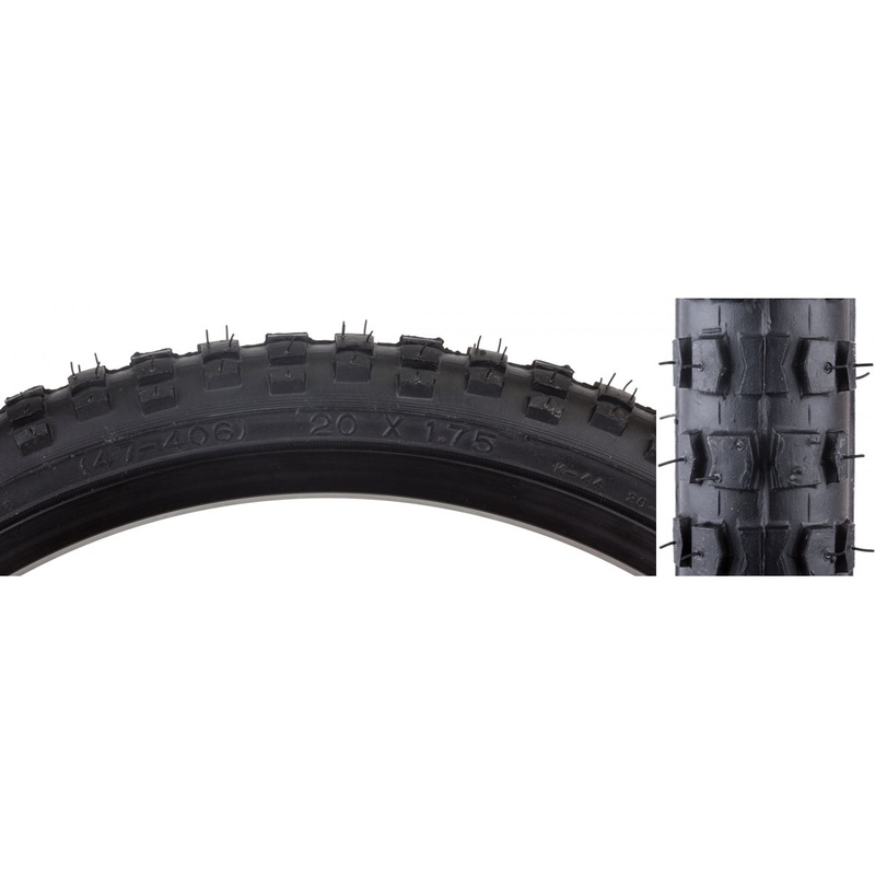 Tire Sunlite 20X1.75 Black/Bk Mx K44 Wire