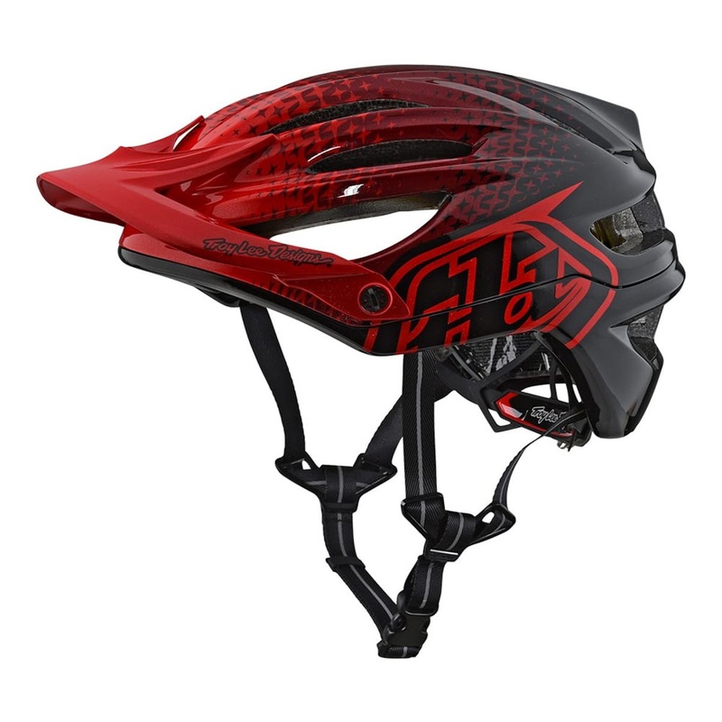 Troy Lee Designs A2 MIPS MTB Helmet – Starburst – Red – 2018