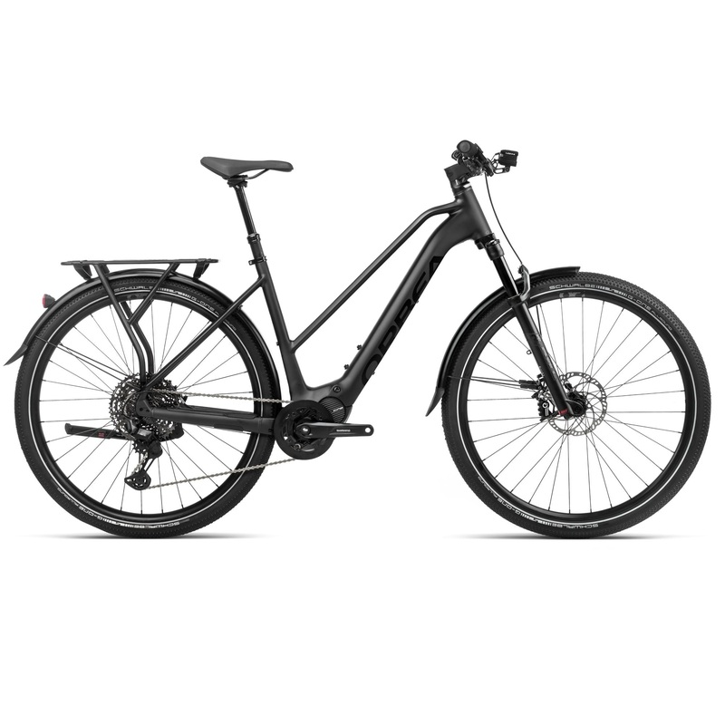 2024 Orbea KEMEN MID 10 Trekking Urban E-Bikes – Medium, Metallic Night Black (Matte-Gloss)