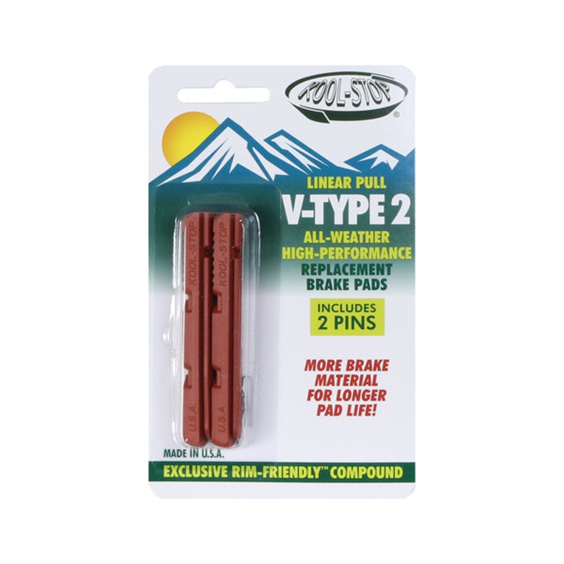 Kool Stop V-Type 2 Pads Salmon Pr