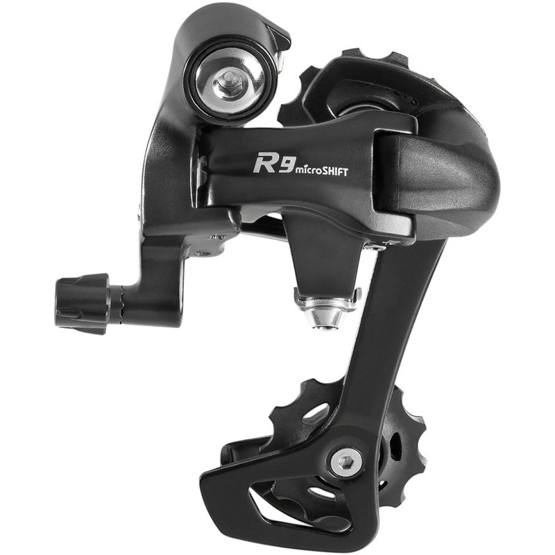 microSHIFT R9 Rear Derailleur – 9-Speed Long Cage Shimano Road Compatible BLK