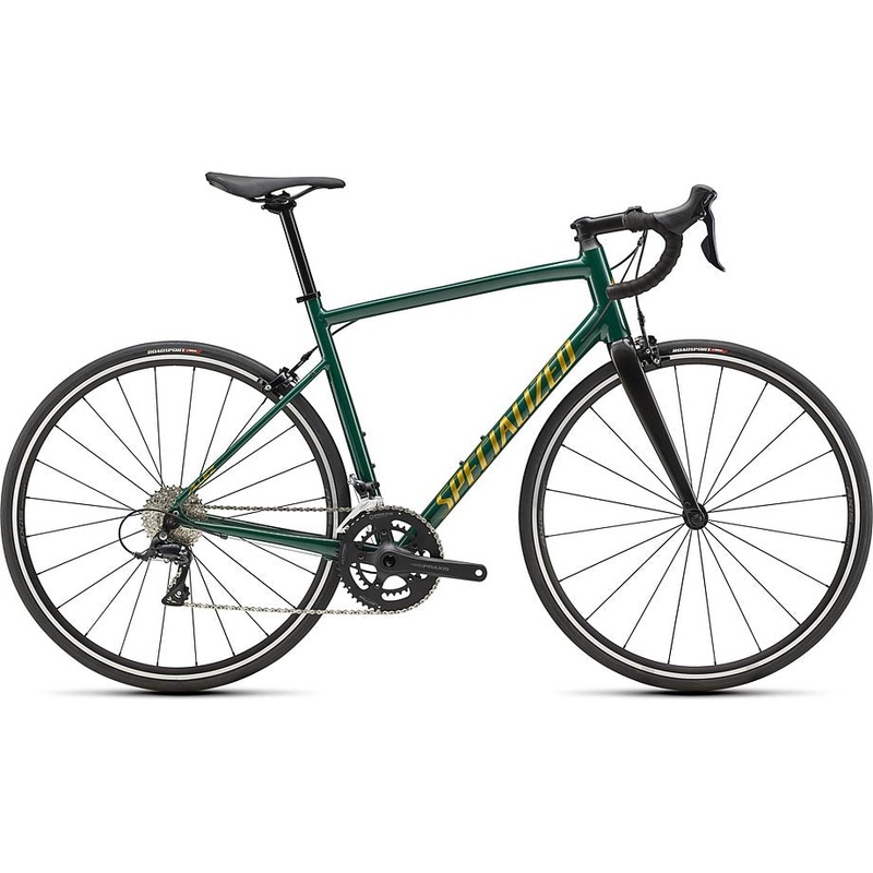 2022 Specialized allez e5 sport bike gloss pine green/metallic gold/carbon 54