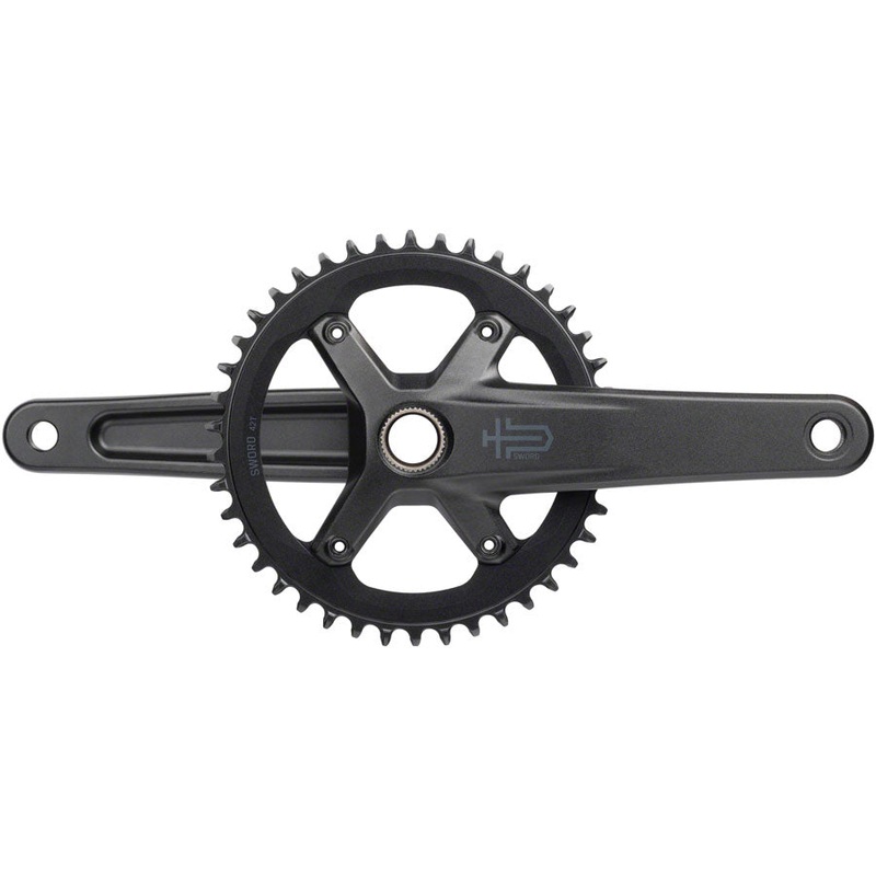 microSHIFT Sword 1x Crankset – 175mm 10-Speed 42t 110 Asym BCD  24mm Spindle BLK