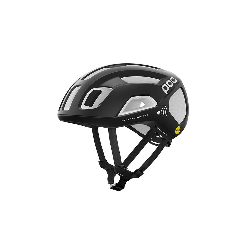 POC Ventral Air MIPS NFC Road Helmet – Uranium Black-Hydrogen White Matt