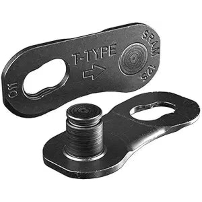 SRAM Eagle T-Type PowerLock Flattop Connector Link – 12-Speed, For Eagle T-Type Flattop Chain Only, Black, 4 Pack