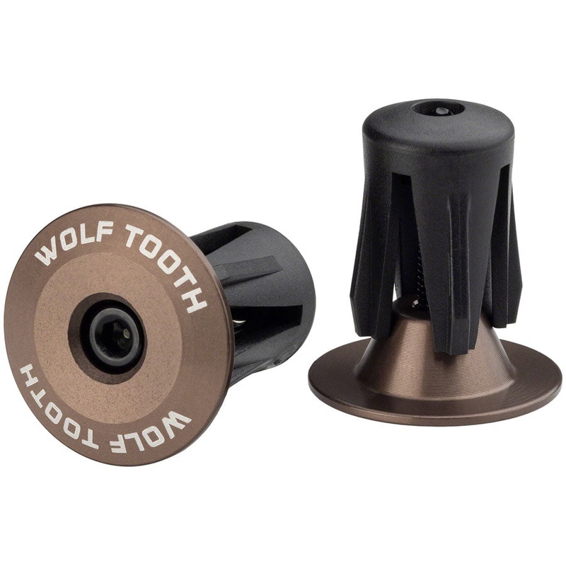 Wolf Tooth Alloy Bar End Plugs – Espresso