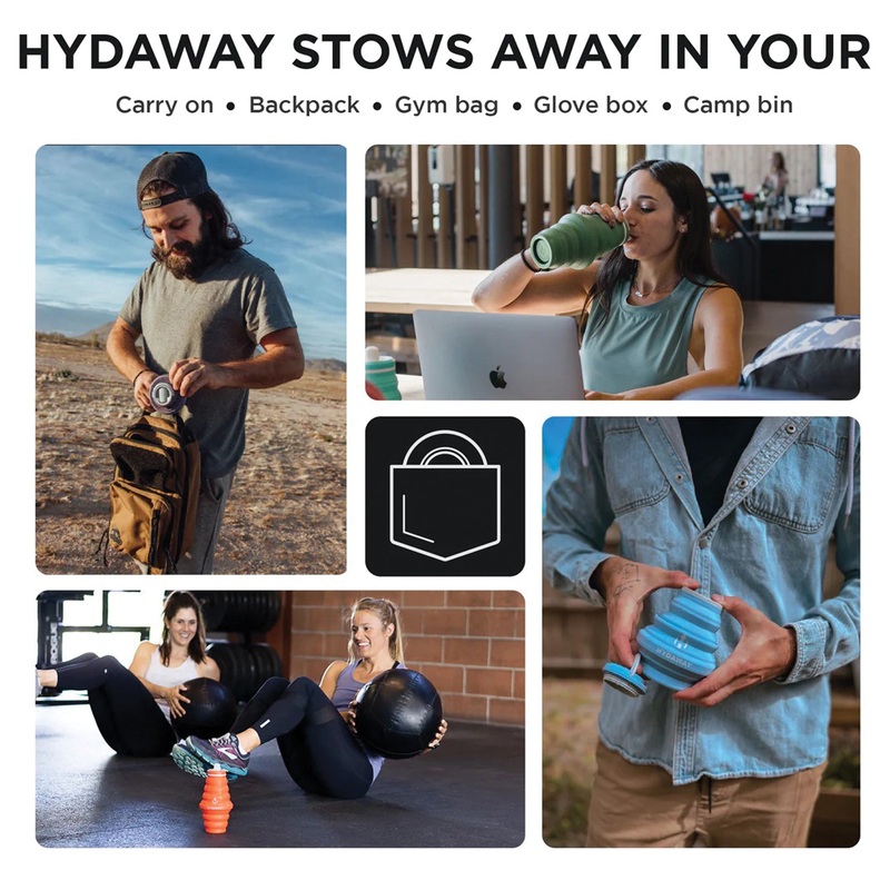 Hydaway Water Bottle Midnight 17 Oz