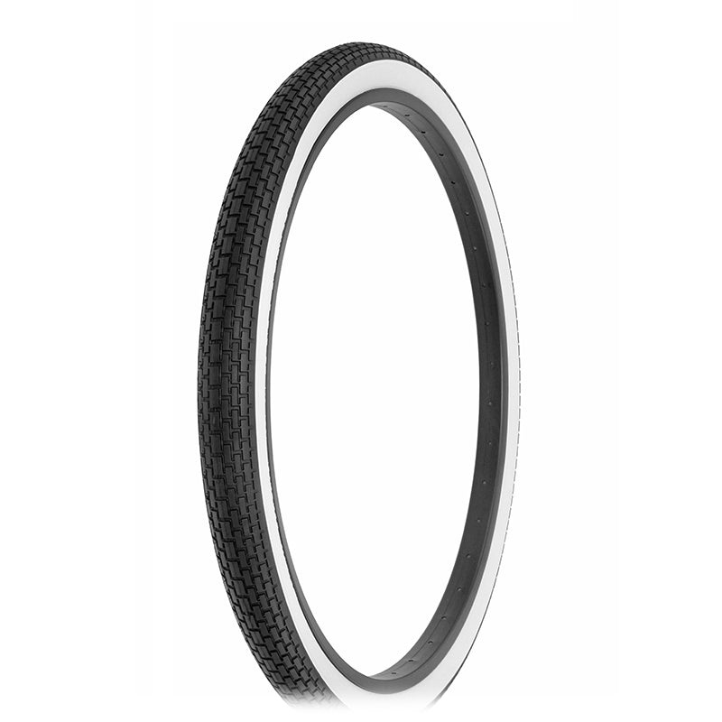 26x2x1-3/4 Westwind Tread Bicycle Tire – fits Schwinn S-7 – Black w/ Whitewall