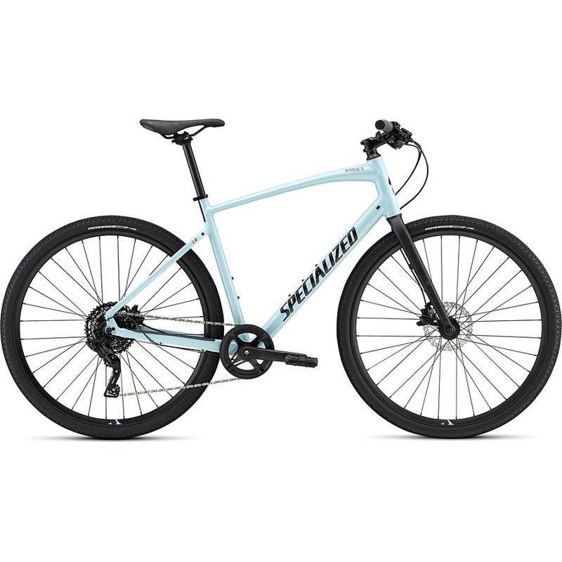 Specialized sirrus x 2.0 gloss arctic blue / black / satin black reflective xxs