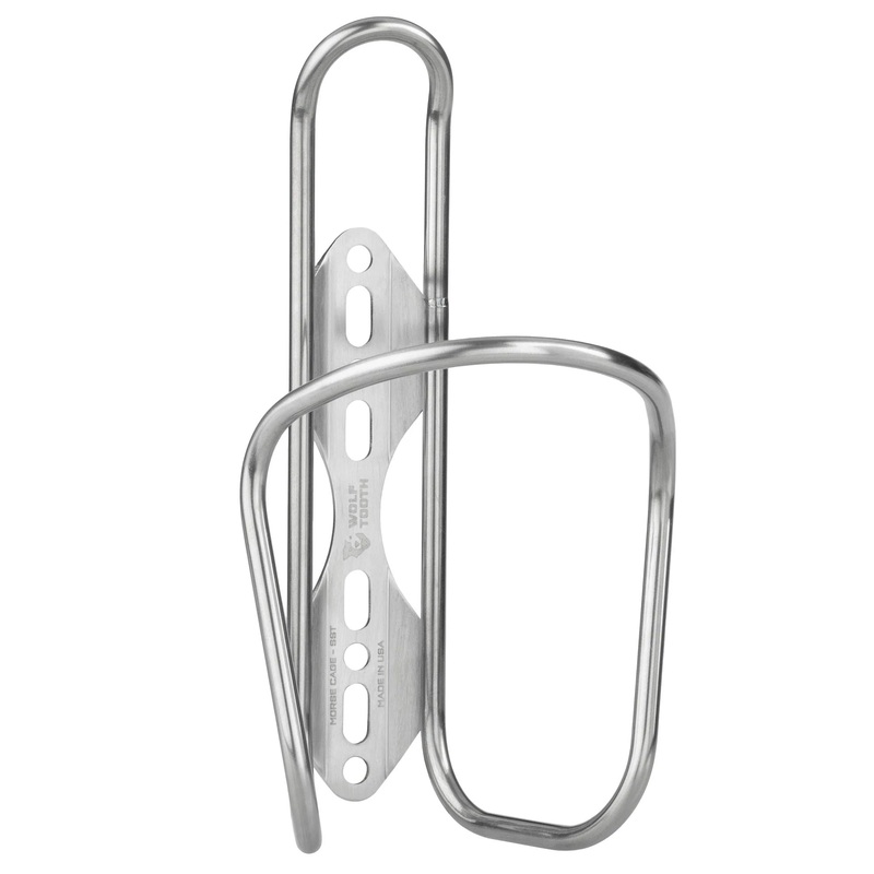 Wolf Tooth Morse Bottle Cage – Stainless Steel