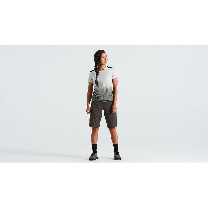 Specialized trail short w/liner wmn charcoal xs