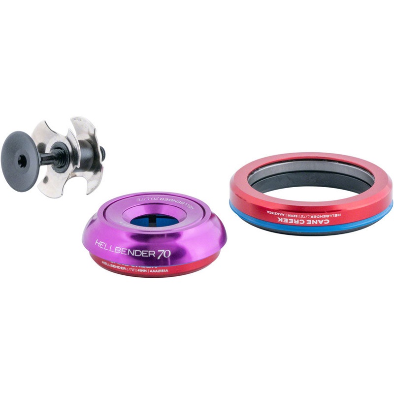 Cane Creek Hellbender 70 Lite Headset – IS41/28.6/H9 Upper | IS52/40 Lower Tapered Purple