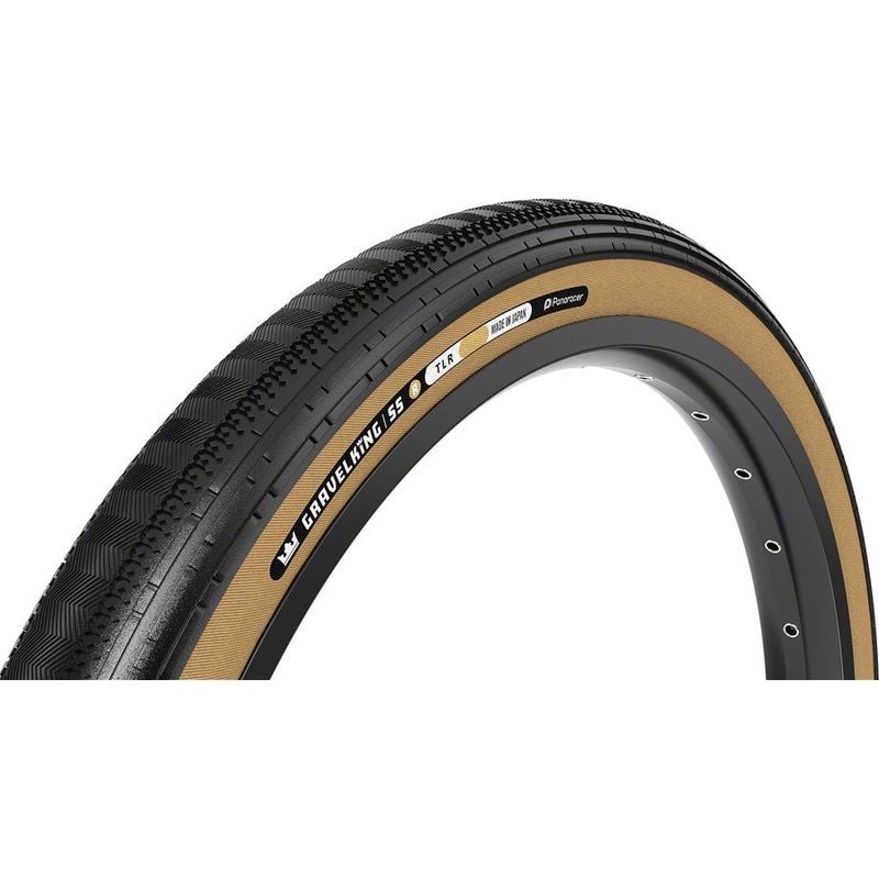 Panaracer GravelKing SS R Tire – 700 x 28 Clincher Folding Black/Amber