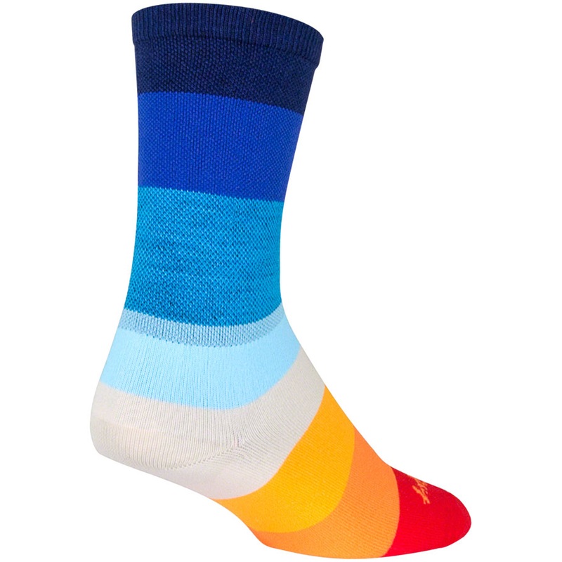SockGuy Crew 70s Socks – 6″ Blue Small/Medium