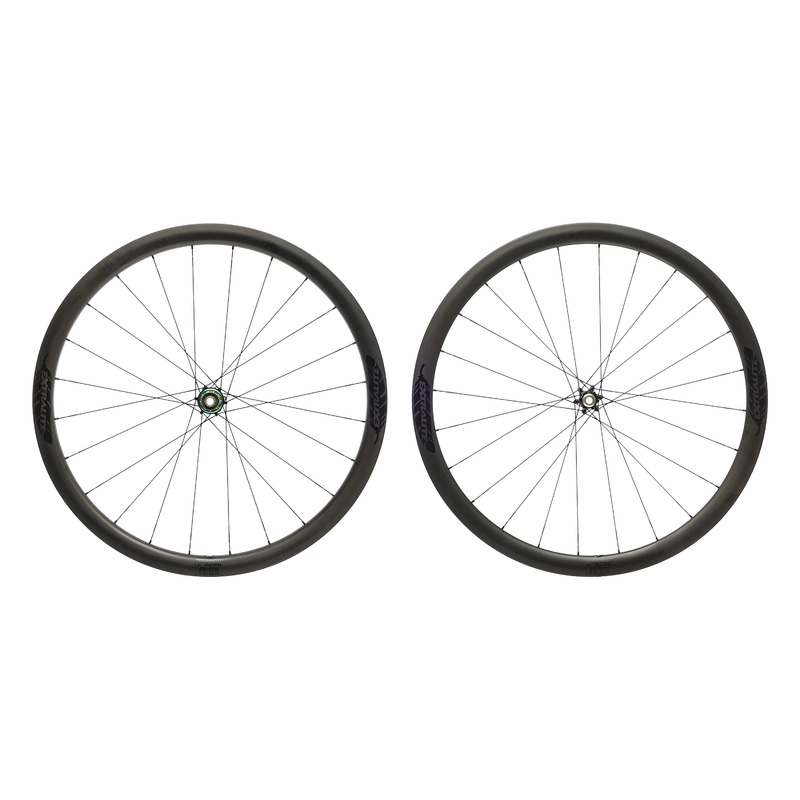 Extralite CyberDisc 339 Carbon Tubeless 700c Wheelset
