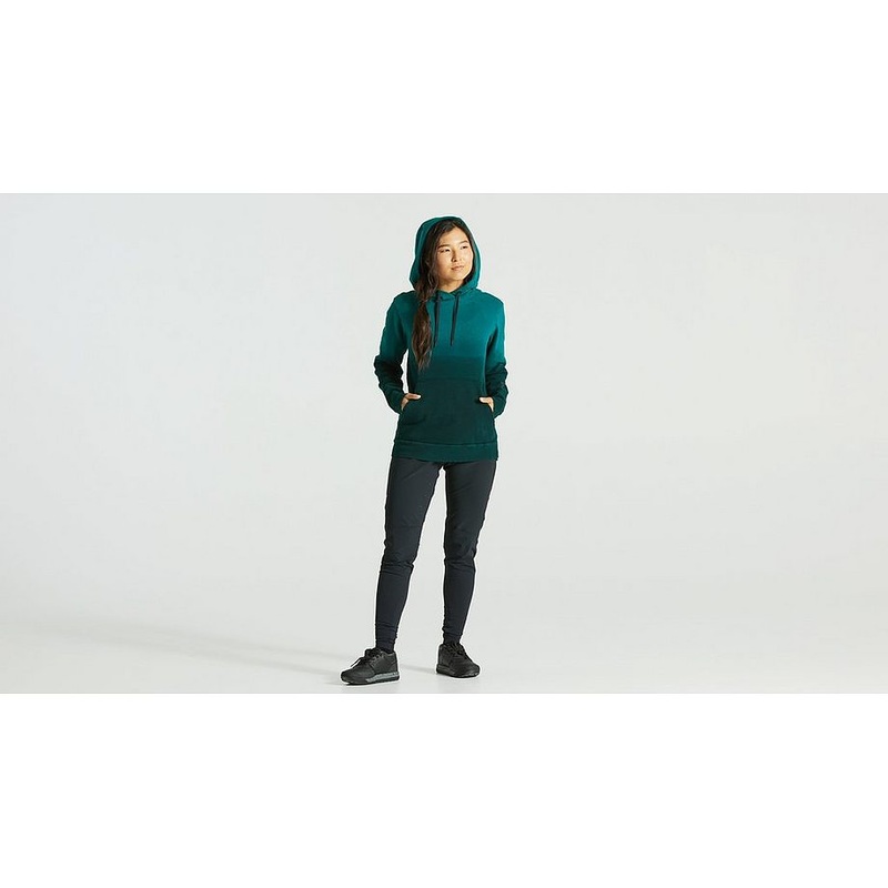 Specialized legacy spray pull-over hoodie wmn tropical teal m