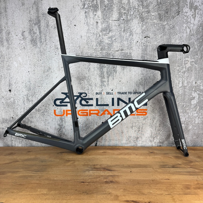 2020 BMC Teammachine SLR01 58cm Carbon Gray/White Disc Brake Frameset 2003g