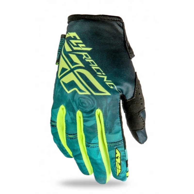 Fly Racing 2016 Kinetic Ladies Gloves-Teal/Hi-Vis