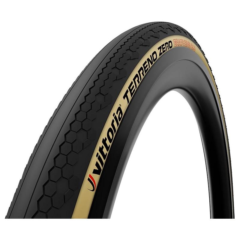 Vittoria Terreno Zero Tire – 700 x 47 Tubeless Folding Black/Tan TNT G2.0