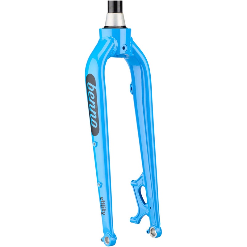 Benno Boost Replacement Fork – Aluminum, 2022+, Thru-Axle, 24″, Post Mount, Machine Blue