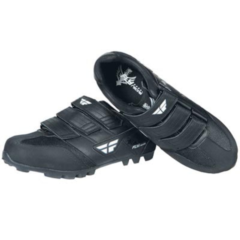 Fly Racing Talon II Clipless Shoes-Black/Black