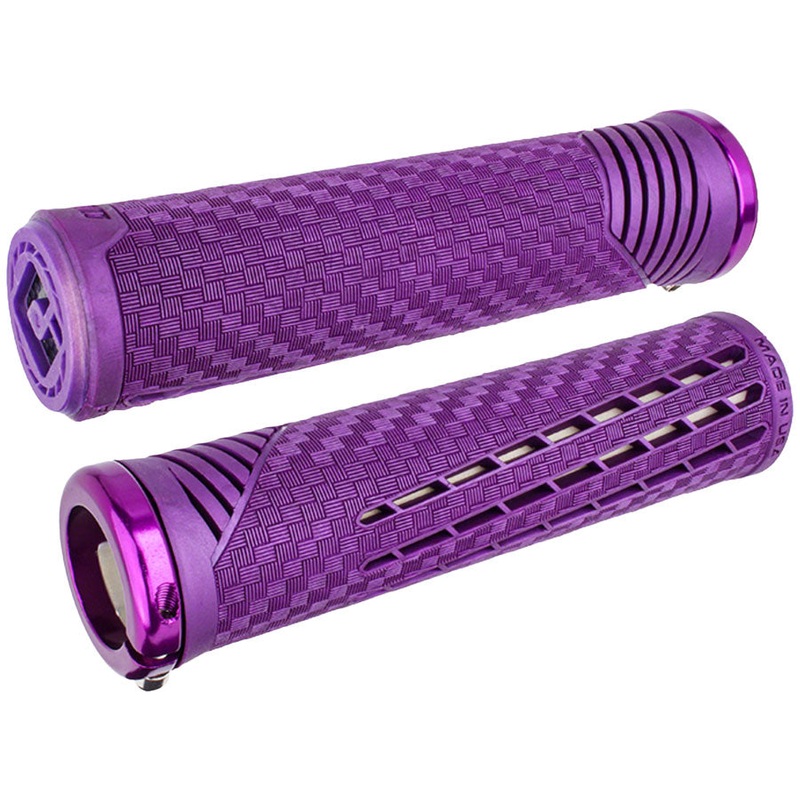 ODI CF V2.1 Grips – Purple, Lock-On