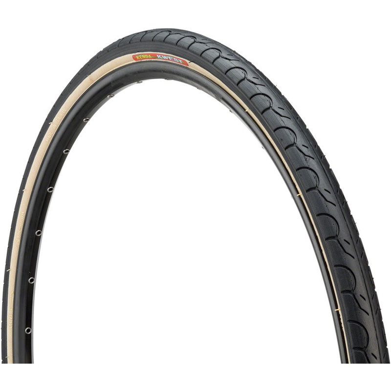 Kenda Kwest Tire – 700 x 38, Clincher, Wire, Black/Tan